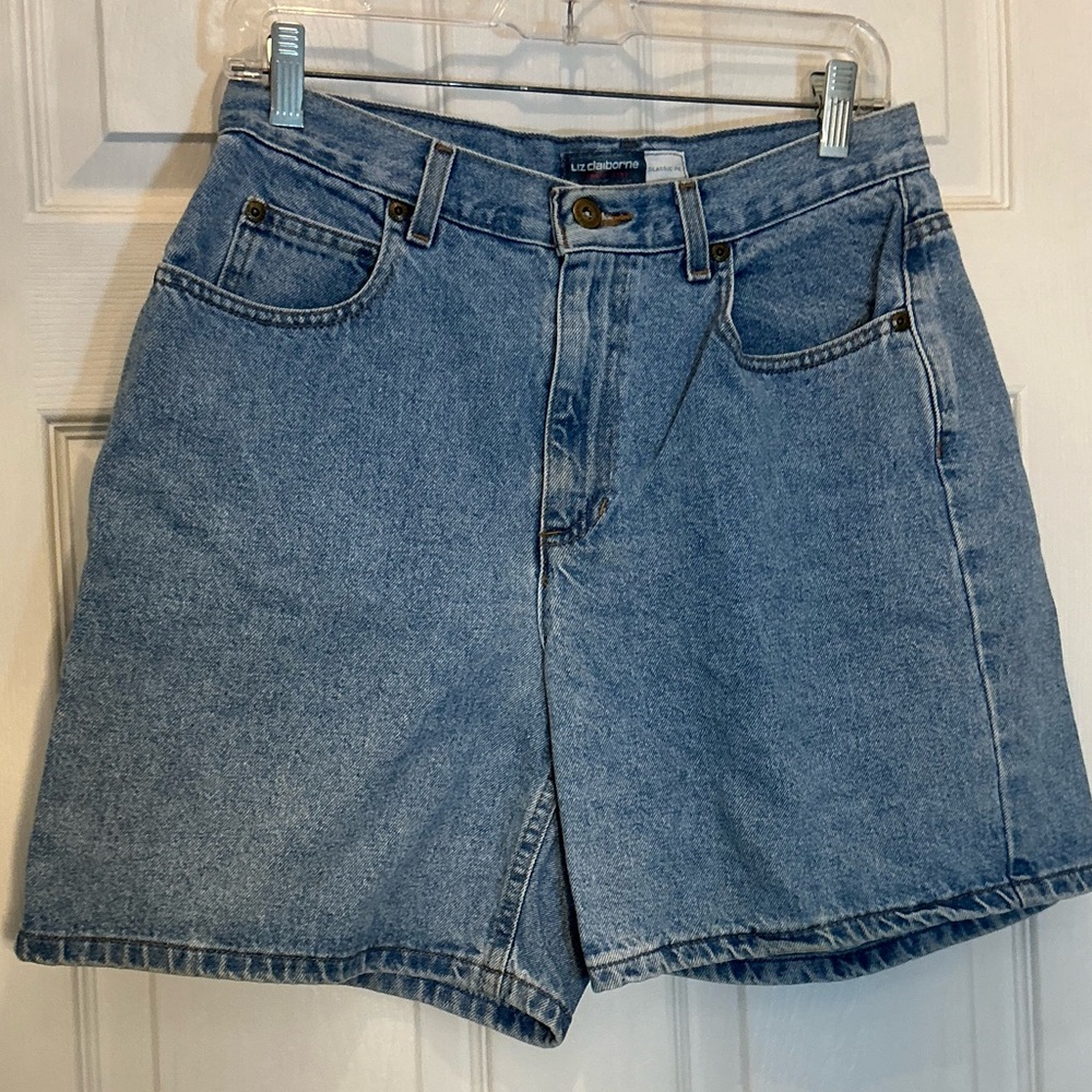 Liz Claiborne Light Blue Denim Jean Shorts
